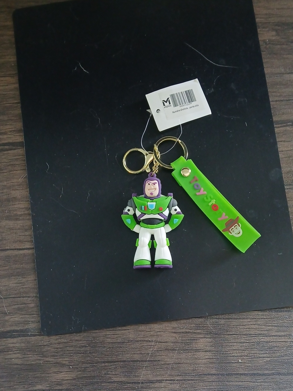 Green Buzz Lightyear Keychain with Strap